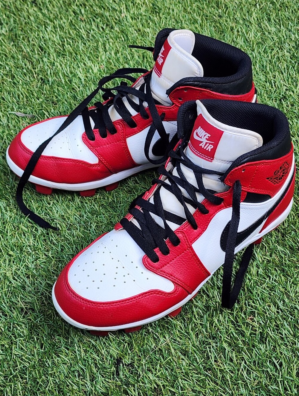 Nike Jordan 1 TD Alpha Menace Football Cleats Chicago -  Size 9.5